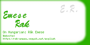 emese rak business card