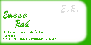 emese rak business card